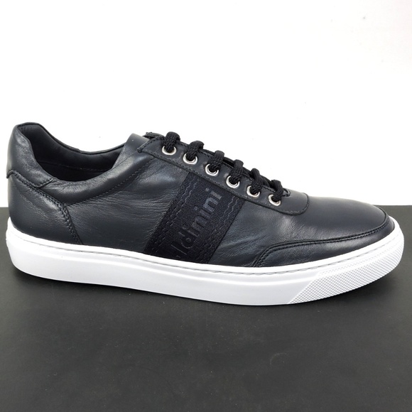 BALDININI ?? MEN\'S BLUE SOFT LEATHER COMFORT FASHION SNEAKERS main image 4